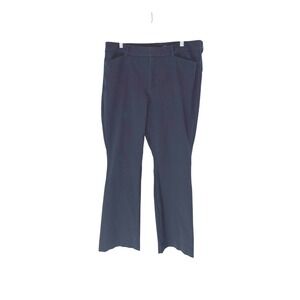 Old Navy Blue High Rise Office Business Career Work Pixie Flare Pants Size 16